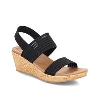 Skechers Beverlee Pura Fortuna, Scarpe da ginnastica Donna, Maglia Lavorata A Maglia Nera, 36 EU