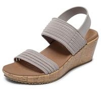 Skechers Bob Donna, Bacio del Deserto SERENDIPITO, Taupe Microfiber, 41 EU