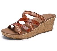 Skechers Beverlee Tiger Posse, Sandali Donna, Lug, 42 EU