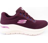 Skechers Arch Fit 2.0 Big League, Scarpe da Ginnastica Donna, Plum Mesh/Multi Trim, 37 EU