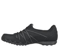 Skechers Bikers Lite Relive, Scarpe senza lacci Donna, Black Mesh Duraleather Charcoal Trim, 38 EU