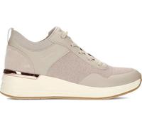 Skechers Billion 2 Winning StreakSneaker Donna, Taupe Duraleather Engineered Knit Suede, 38 EU