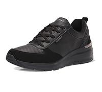 Skechers per donna. 155616 Billion Sneakers - Macchie sottili nere (36), Nero, 3 a 5cm, Stringhe, Casual, Imitazione cuoio, Animal Print