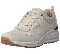 Skechers Billion Subtle Spots, Scarpe da ginnastica basse Donna, Off White Dura Leather White Leopard Trim, 38.5 EU