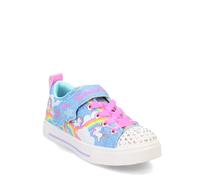 Skechers Bimba 0-24 Twinkle Sparks Jumpin' Clouds Sneakers, Blue Synthetic/Multi Trim, 21 EU