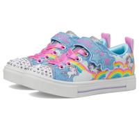 Skechers Bimba 0-24 Twinkle Sparks Jumpin' Clouds Sneakers, Blue Synthetic/Multi Trim, 22 EU