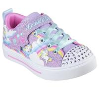 Skechers Bimba 0-24 Twinkle Sparks Jumpin' Clouds Sneakers, Lavender Synthetic/Multi Trim, 22 EU