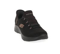 Skechers Donna Summits Classy Night Slip-In ALLENATRICE, Black Mesh Black Rose Gold Trim, 36 EU