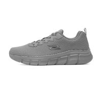 Skechers Bobs B Flex Chill Edge Scarpe da Ginnastica da Uomo, Maglia Grigio Scuro, 41 EU