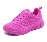 Skechers, Bobs B Flex Essenza VISIONARIA Donna, Hot Pink Knit Trim, 36 EU