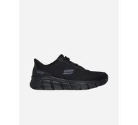 Skechers Uomo Bobs B Flex Glacial Edge Slip-in ALLENATRICE, Dark Taupe Mesh, 45 EU