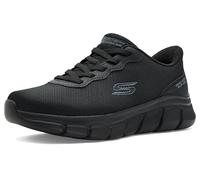 Skechers Bobs B Flex Glacial Edge - Sneaker da Uomo, in Rete Nera, Taglia 44