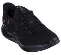 Skechers Bobs B Love True DelightSneaker da Donna, Maglia Nera ingegnerizzata, 39 EU
