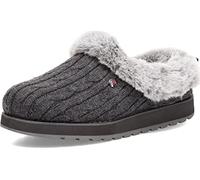 Skechers BOBS from Women's Keepsakes Ice Angel Slipper, Charcoal, 10 W US