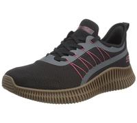 Skechers Bobs Geo, Scarpe sportive Uomo, Black Knit Multi Synthetic Trim, 43 EU
