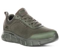 Skechers Bobs Sport B Flex Rainy Edge Wp Mesh Sneakers Da Uomo In Oliva EU 40-47