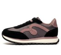 Skechers BOBS Sport Flutter Groove It Classic Retro Jogger Sneaker con Memory Foam, Malva nera, 40 EU