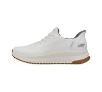 Skechers Uomo Slip-ins: BOBS Sport Squad 4 - Direct Step Sneaker in Bianco, Taglia 42