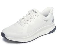 Skechers Bobs Squad 4 - Sneaker da Uomo, in Maglia Bianca, Taglia 40