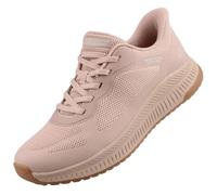 Skechers Bobs Squad 4 Staple Look, Scarpe da Ginnastica Donna, Natural Mesh, 36.5 EU
