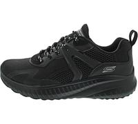 Skechers Bobs Squad Caos Elevato Drift, Sneaker Uomo, Rete Sintetica Nera, 42.5 EU