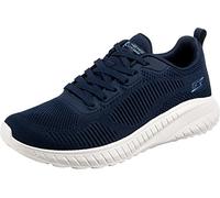 Skechers Scarpe da Ginnastica Donna Bobs Squad Chaos Face Off Blu Navy/Bianco Engineered Knit 41