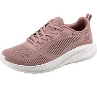 Skechers Bobs Squad Chaos Face Off, Scarpe da Ginnastica Donna, Rosa Blush Engineered Knit, 36 EU