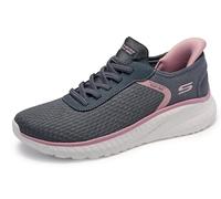 Skechers Bobs Squad Chaos-Stroke of Luck - Sneaker da Donna Senza Mani, Grigio, 38 EU