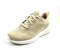 Skechers Bobs Squad Tough Talk, Scarpe da Ginnastica Donna, Natural Engineered Knit, 38 EU