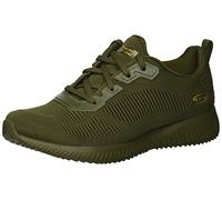 Skechers Bobs Squad Tough Talk, Scarpe da Ginnastica Donna, Olive Engineered Knit, 39 EU