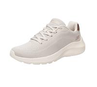 Skechers Sneaker Bobs Squad Waves 117679 Donna con Memory Foam Offwhite 35 EU