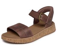 Skechers Bobs Sun Vibe BE - Sandali Bassi da Donna, in Sughero, Colore Cioccolato, Taglia 40