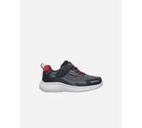 Skechers Sneakers Bounder 2.0 Aqua Pace Bambino Nero Carbone Sintetico Tessuto Rosso 33