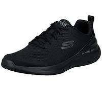 Skechers Bounder 2.0 Nasher, Sneaker Uomo, Rete Nera con Finiture Nere, 41.5 EU