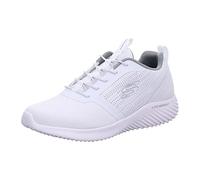 Skechers Bounder 52504, Scarpe Uomo, White Mesh Pu Trim, 43 EU