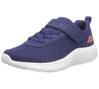 Skechers Bounder Baronik, Scarpe sportive Bambini e ragazzi, Navy Textile Synthetic Orange Trim, 31 EU