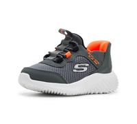 Skechers Bounder Brisk-Burst - Scarpe da Ginnastica, Charcoal/Orange,
