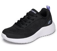 Skechers Bounder Ez-Breeze - Scarpe da Ginnastica da Ragazza, in Tessuto Nero/Bordo, Taglia 42
