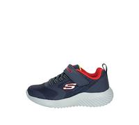 Skechers Bounder Gorven, Scarpe Bambini e ragazzi, Navy Textile Red Gold Trim, 33 EU