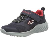 Skechers Bounder Gorven, Scarpe Bambini e ragazzi, Navy Textile Red Gold Trim, 33 EU