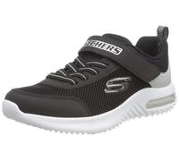 Skechers Bounder-tech, Scarpe sportive Bambini e ragazzi, Black Silver Synthetic Textile Trim, 35 EU