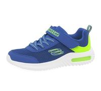 Skechers Bounder-tech, Scarpe sportive Bambini e ragazzi, Blue Lime Synthetic Textile Trim, 28.5 EU