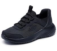 Skechers Boy's Bounder Brisk-Burst Sneaker, Nero, 3 UK Child