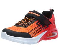 Skechers Boy's Microspec Max Advance, Nero e Rosso, 10.5 UK Child