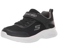 Skechers Boys, Sneaker, Black Textile/Synthetic/Charcoal Trim, 36 EU