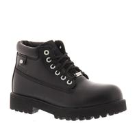 Skechers Boys, Sneaker, Black Textile/Synthetic/Silver & Red Tri, 29 EU