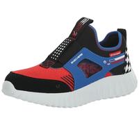 Skechers Boys, Sneaker, Blue Synthetic/Red Textile/Multi Trim, 36 EU