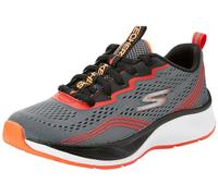 Skechers Boys - Sneaker, Charcoal Textile/Red & Orange Trim,