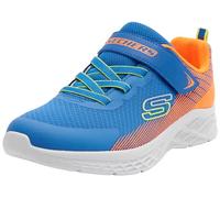 Skechers Boys, Sneaker, Royal Textile Synthetic Orange Trim, 30 EU