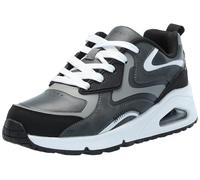 Skechers Uno Gen1 Surge di Colore, Scarpe da Ginnastica, Grigio e Nero, 39 EU